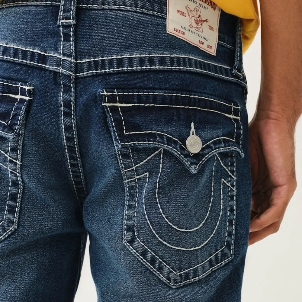 Men’s True Religion Geno Relaxed Slim Jeans Denim Streetwear Casual